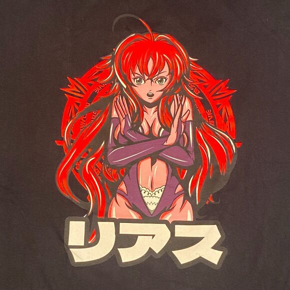 The Otaku Box Exclusive Highschool Rias Gremory DxD Anime T-Shirt Large Cotton - Picture 1 of 7